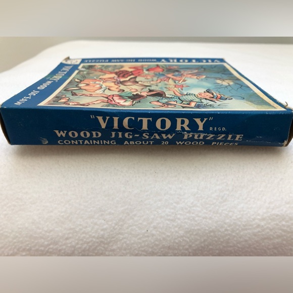 Vintage Victory 1950’s Wood Piece Jig-Saw Two Puzzle Set - Picture 7 of 14